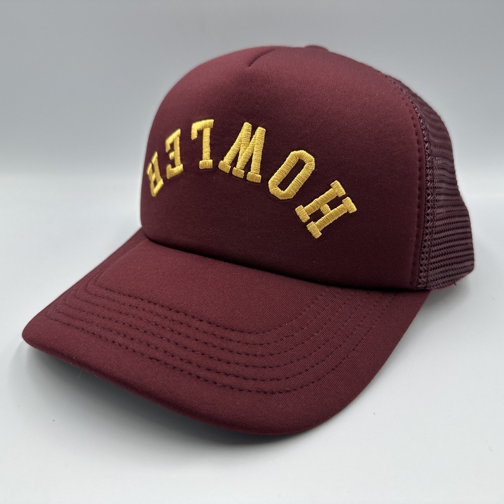 Howler Bros. University Foam Dome Trucker Hat - Burgundy/Gold - SnapBack **NEW**